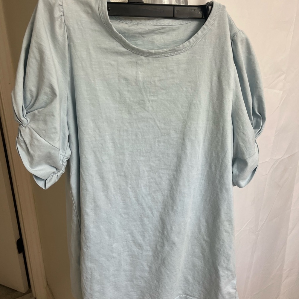 Pastel blue top size small